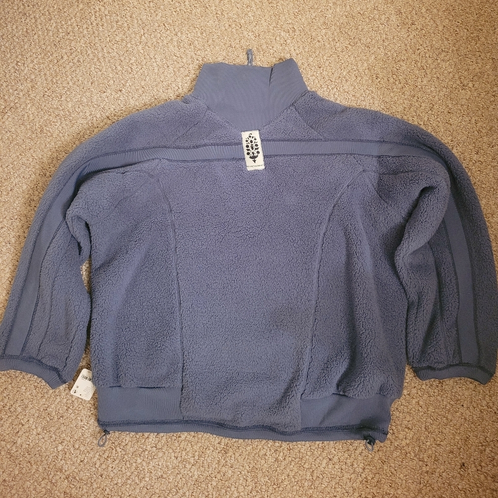 FP Movement by Free People Lavender Blue Teddy Jacket - Picture 4 of 5